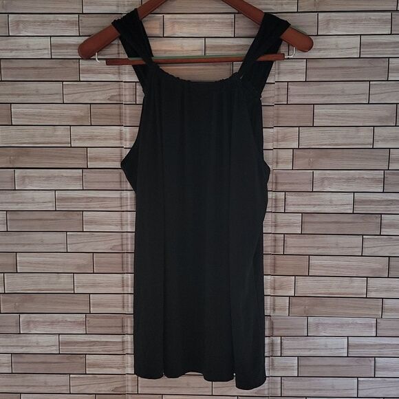 Perception black sleeveless blouse size 2X - Picture 4 of 5